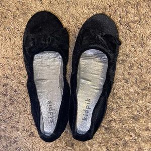 Kidpix Girls Velvet Flats